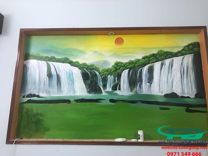 Tranh AmiA 995 phong cảnh quê hương ở thác bản Giốc 500 mẫu tranh treo phòng khách đẹp sang trọng hiện đại #24 Tranh AmiA 995 phong cảnh quê hương ở thác bản Giốc 500 mẫu tranh treo phòng khách đẹp sang trọng hiện đại